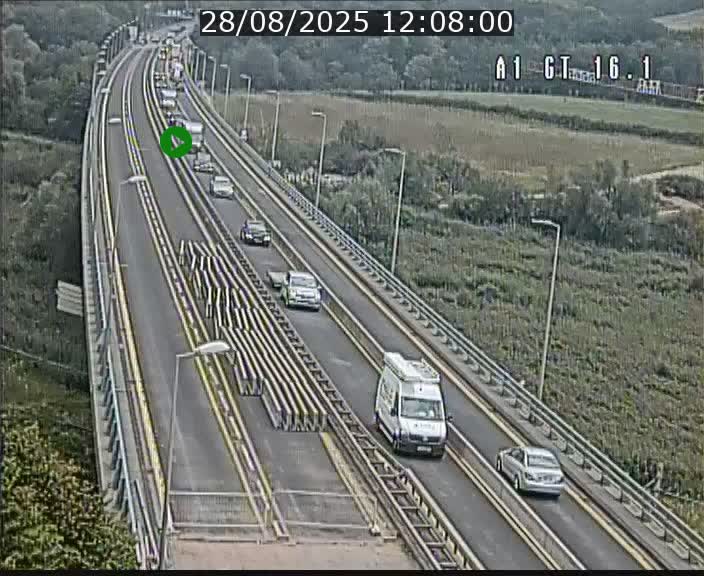 Traffic live webcam Luxembourg Niederanven - A1 direction Allemagne - BK 16.1