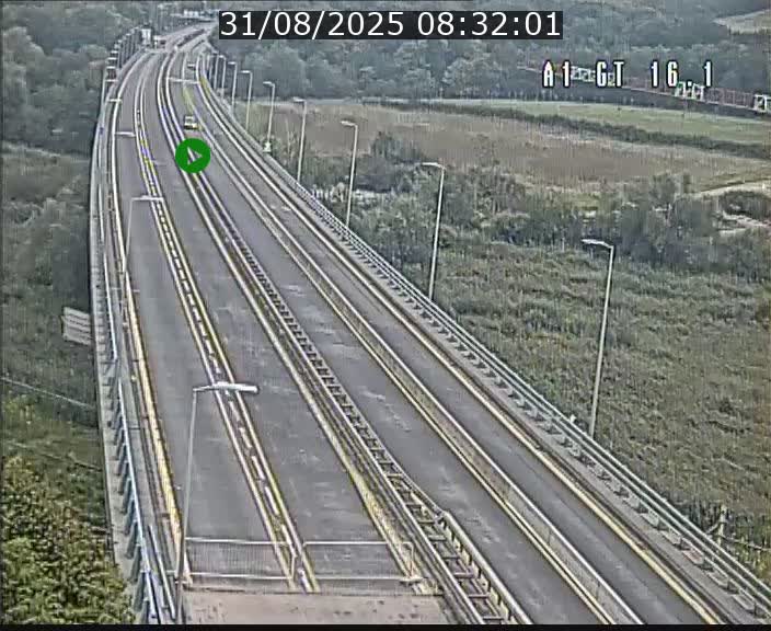 Traffic live webcam Luxembourg Niederanven - A1 direction Allemagne - BK 16.1