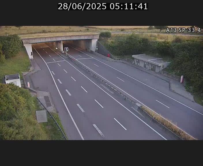 Webcam trafic sur A13 à hauteur d'Altwies en direction de Mondorf-les-bains et en provenance de l'Allemagne