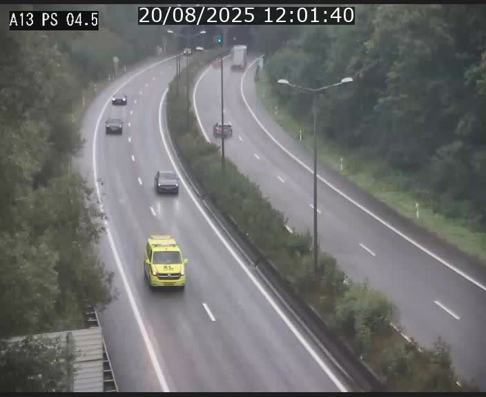 Traffic live webcam Luxembourg Differdange - A13 direction Esch-sur-Alzette - BK 4.5
