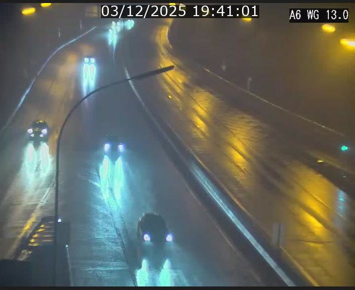 Traffic live webcam Luxembourg Mamer - A6 - BK 13 - direction Luxembourg/France/Allemagne