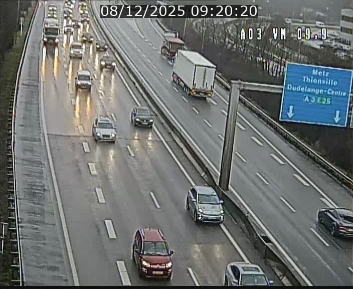 Webcam Autoroute à la Croix de Bettembourg - A3 - BK 9.9 - direction France