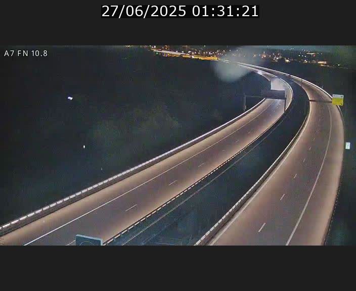 Caméra trafic Luxembourg - A7, Tunnel Gousselerbierg, sortie sud, direction rond-point Lorentzweiler (BK 10.8)