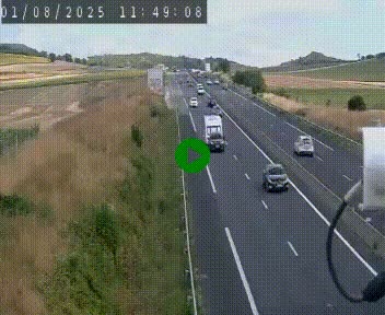 Caméra autoroute A75 à hauteur de Le Crest, en direction de Montpellier