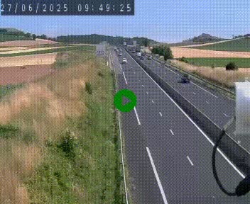Caméra autoroute A75 à hauteur de Le Crest, en direction de Montpellier