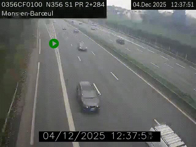 Webcam à l'entrée de Lille en direction du périphérique, à proximité de Mons-en-Baroeul sur la N356