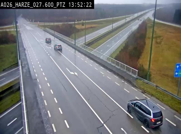 Caméra autoroute Belgique - Sougné-Remouchamps,E25 direction Luxembourg