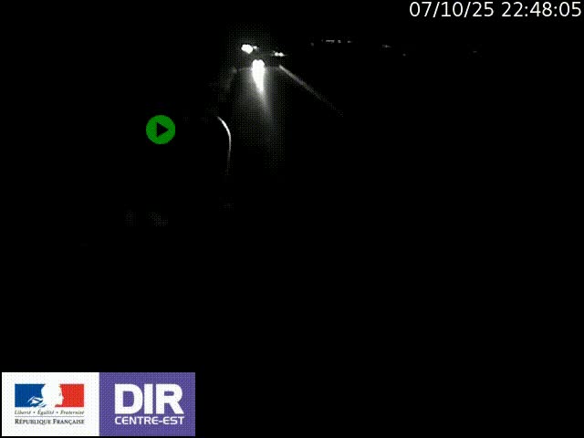 Webcam sur le contournement de Valence, sur la Nationale 7, à la jonction avec la N532, caméra orientée vers Grenoble