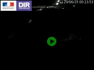 Webcam traffic à Grenoble-sud sur l'autoroute A480. Vue orientée vers l'entrée et la sortie de Grenoble