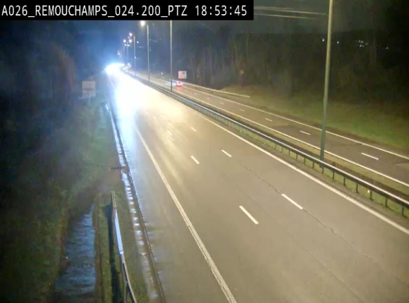 Webcam E25/A26 à Aywalle, à hauteur de Spa. Vue orientée vers Liège