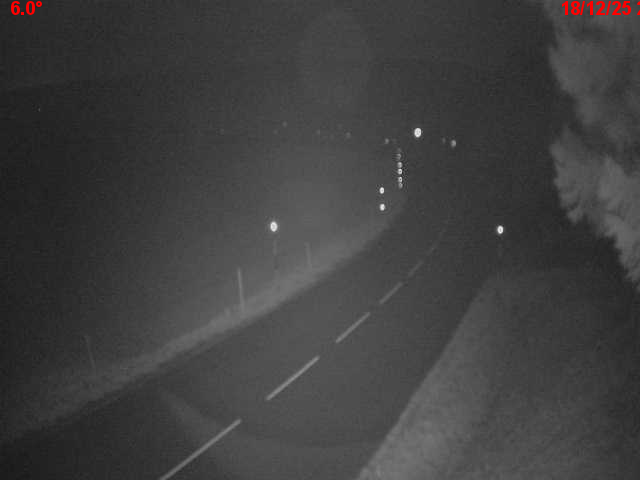 Webcam en haut du col du Ballon d'Alsace sur la D465 à 1075 mètres d'altitude dans les Vosges