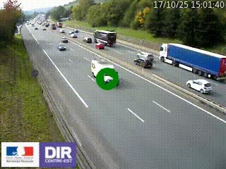 Webcam routière à Saint-Etienne-Terrenoire sur la RN88 avant la jonction entre l'A72 et le Boulevard Périphérique de Saint-Etienne