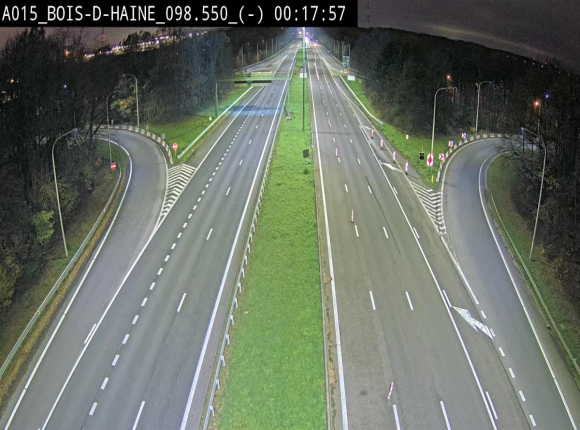 Webcam autoroute Belgique - Bois d'Haine - E42 - BK 98.6