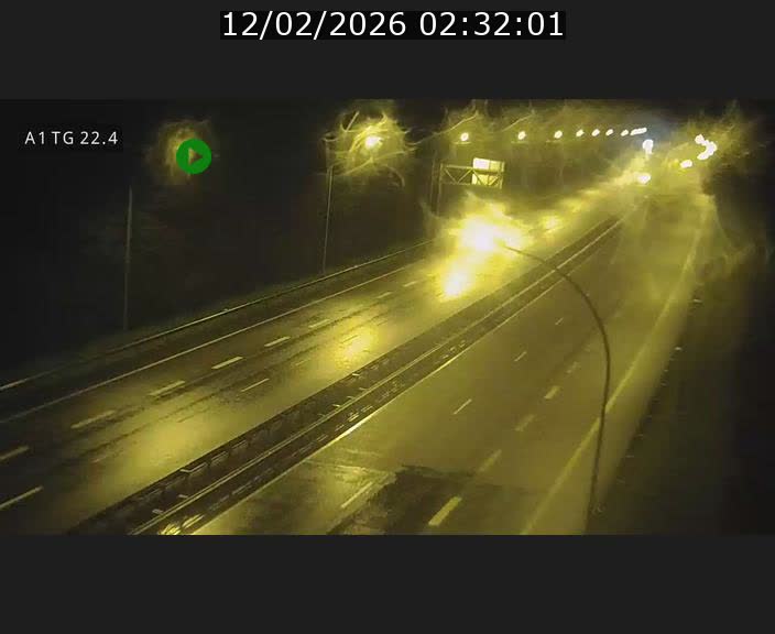 Traffic live webcam Luxembourg Flaxweiler - A1 direction Luxembourg - BK 22.4