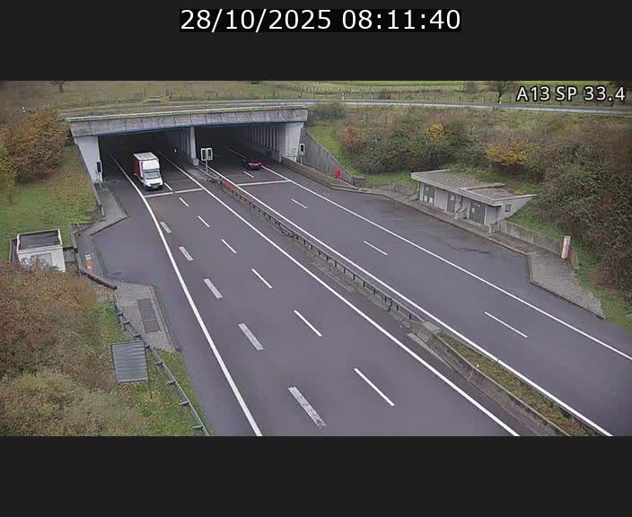 Webcam trafic sur A13 à hauteur d'Altwies en direction de Mondorf-les-bains et en provenance de l'Allemagne