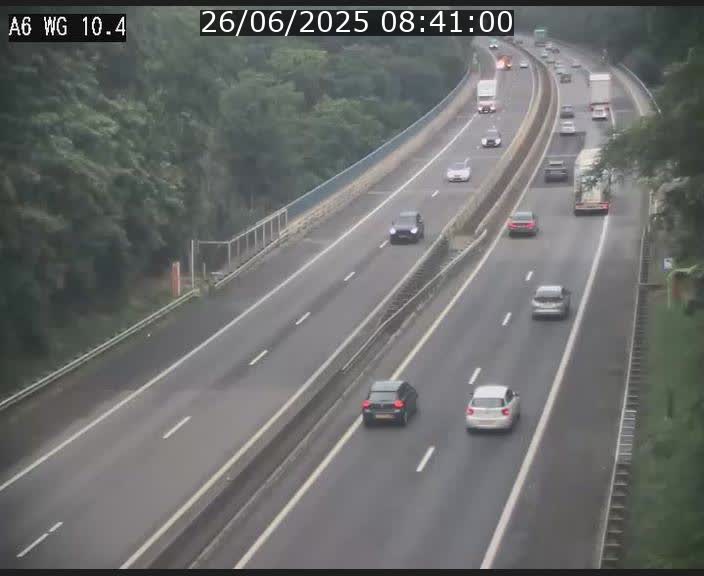 Traffic live webcam Luxembourg Mamer - A6 - BK 10.4 - direction Luxembourg/France/Allemagne
