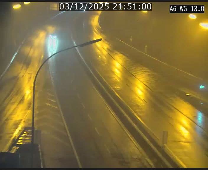 Traffic live webcam Luxembourg Mamer - A6 - BK 13 - direction Luxembourg/France/Allemagne
