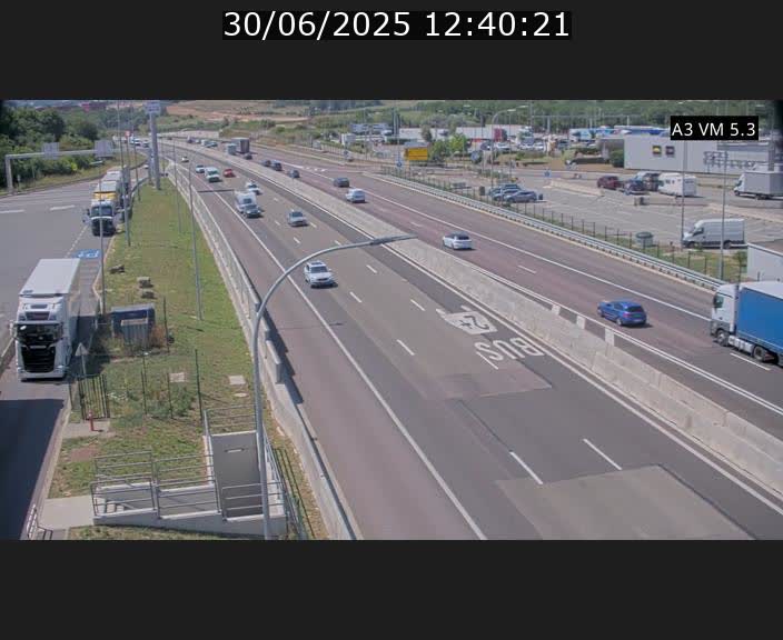 Traffic live webcam Luxembourg Aire de Berchem - A3 - BK 5 - direction France