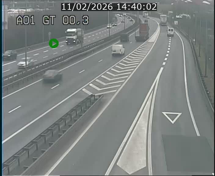 Traffic live webcam Luxembourg Croix de Gasperich - A1 direction Kirchberg - BK 0.3