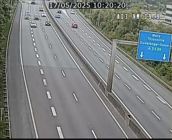 Webcam Autoroute à la Croix de Bettembourg - A3 - BK 9.9 - direction France