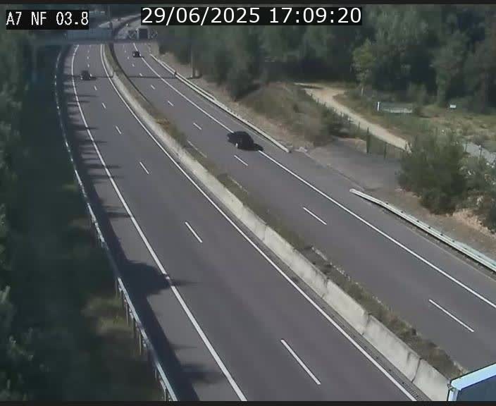 Webcam autoroute A7 au Luxembourg à la sortie du Tunnel Stafelter vers le Nord