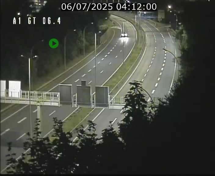 Traffic live webcam Luxembourg Hamm - A1 direction Sandweiler - BK 6.4