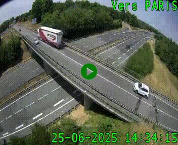 Clone of Caméra routière sur l'autoroute A20 au nord de Limoges, à la jonction avec la N520. Vue orientée vers Paris