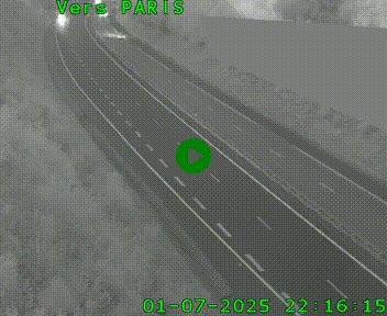 Caméra routière sur l'autoroute A20 à Saint-Pardoux-l'Ortigier, à la jonction avec l'A89. Vue orientée vers Paris