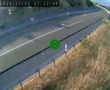 Caméra autoroutière France - A75, Engayresque, entre Millau et Séverac-le-Chateau, en direction de Montpellier