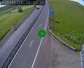 Caméra autoroute A75 à hauteur du col de la Fageole en direction de Clermont-Ferrand