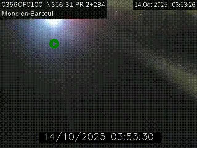 Webcam à l'entrée de Lille en direction du périphérique, à proximité de Mons-en-Baroeul sur la N356