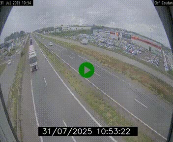 Webcam sur la N165 à hauteur de Caudan, dans le Morbihan.