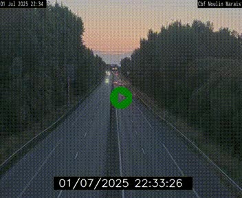 Webcam sur le périphérique de Nantes (N844) entre la Porte de Saint-Luce et la Porte d'Anjou, à l'est de la ville
