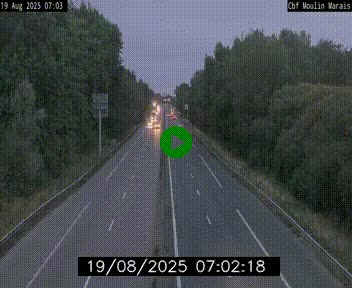 Webcam sur le périphérique de Nantes (N844) entre la Porte de Saint-Luce et la Porte d'Anjou, à l'est de la ville