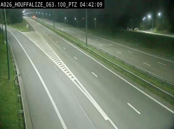 Caméra autoroute Belgique - Houffalize, E25 direction Liège