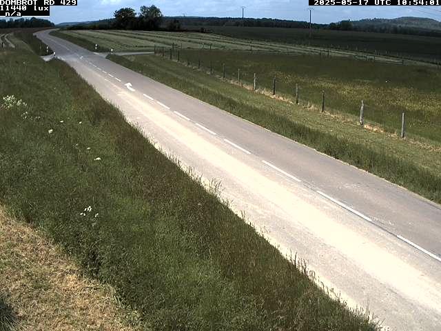 Webcam à Dombrot-le-Sec dans le département des Vosges sur la D429 à 407 mètres d'altitude