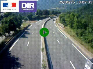Caméra sur la Nationale 90 (N90) à La Léchère, en direction et à proximité d'Albertville