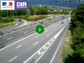 Caméra routière à hauteur de la sortie 15 Chambéry-centre au PK 4,103 en direction d'Albertville