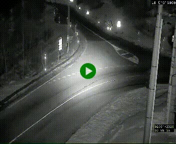 Webcam au carrefour de la croisade, à la jonction entre la N22 et la N320, avant le poste de douane franco-andorrane. Webcam à 1790 mètres d'altitude