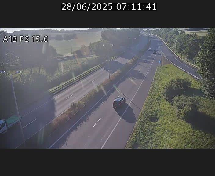 Traffic live webcam Luxembourg Kayl - A13 direction Dudelange - BK 15.6