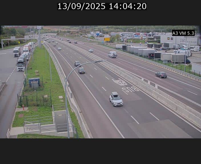 Traffic live webcam Luxembourg Aire de Berchem - A3 - BK 5 - direction France