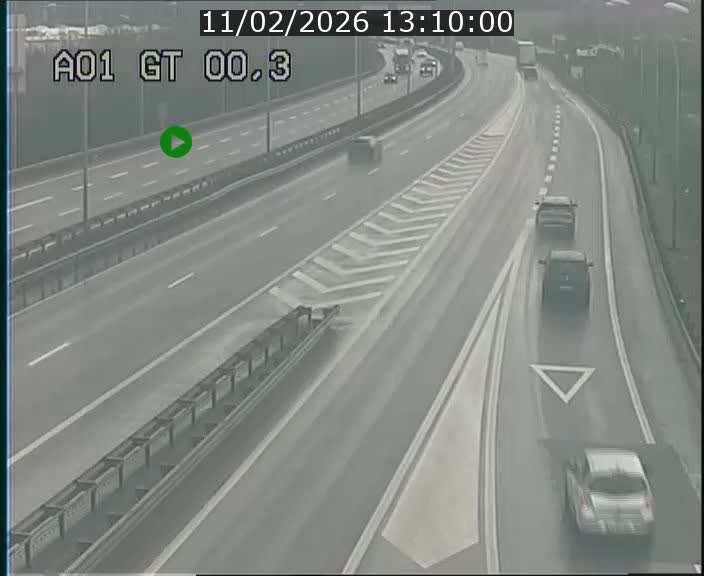 Traffic live webcam Luxembourg Croix de Gasperich - A1 direction Kirchberg - BK 0.3