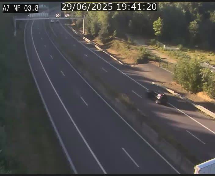 Webcam autoroute A7 au Luxembourg à la sortie du Tunnel Stafelter vers le Nord