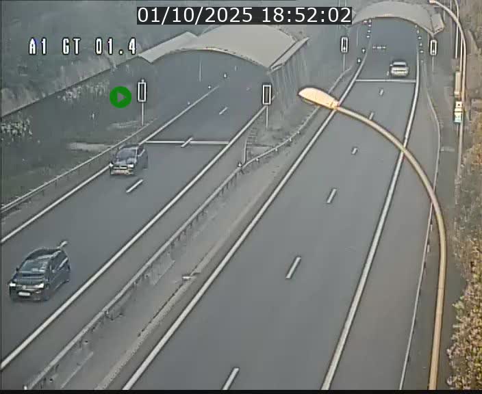 Traffic live webcam Luxembourg Hesperange - A1 direction Kirchberg - BK 1.4