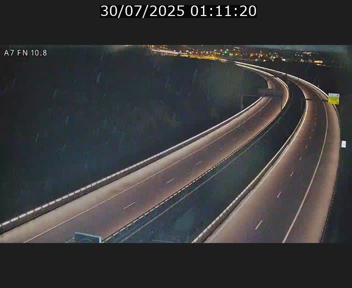 Caméra trafic Luxembourg - A7, Tunnel Gousselerbierg, sortie sud, direction rond-point Lorentzweiler (BK 10.8)