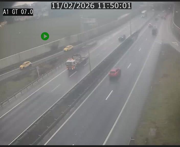Traffic live webcam Luxembourg Cents - A1 direction Kirchberg - BK 7