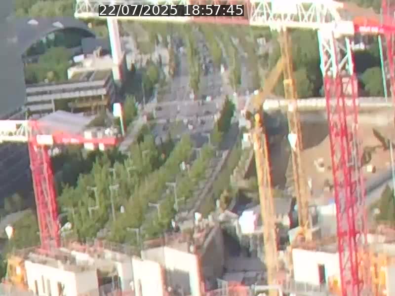 Webcam sur l'avenue John Fitzgerald Kennedy (N51) avec vue orientée vers le Findel