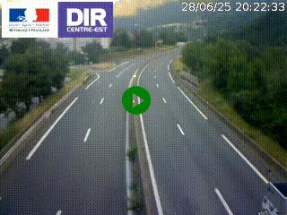 Caméra sur la Nationale 90 (N90) à La Léchère, en direction et à proximité d'Albertville