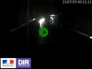 Caméra autoroute sur A6 - Valvert, près de Lyon, en direction de Paris, à hauteur de la sortie 36 Porte du Valvert
