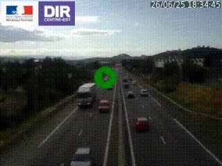Caméra autoroute à Saint-Etienne (Les Littes) à hauteur du Ikea Saint-Etienne sur l'A72 en direction de Roanne